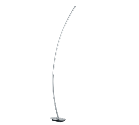 Solo Modern LED Floor Lamp - Aluminum/Black