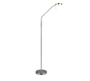 Moreno Task/Reading LED Floor Lamp - Nickel/Black