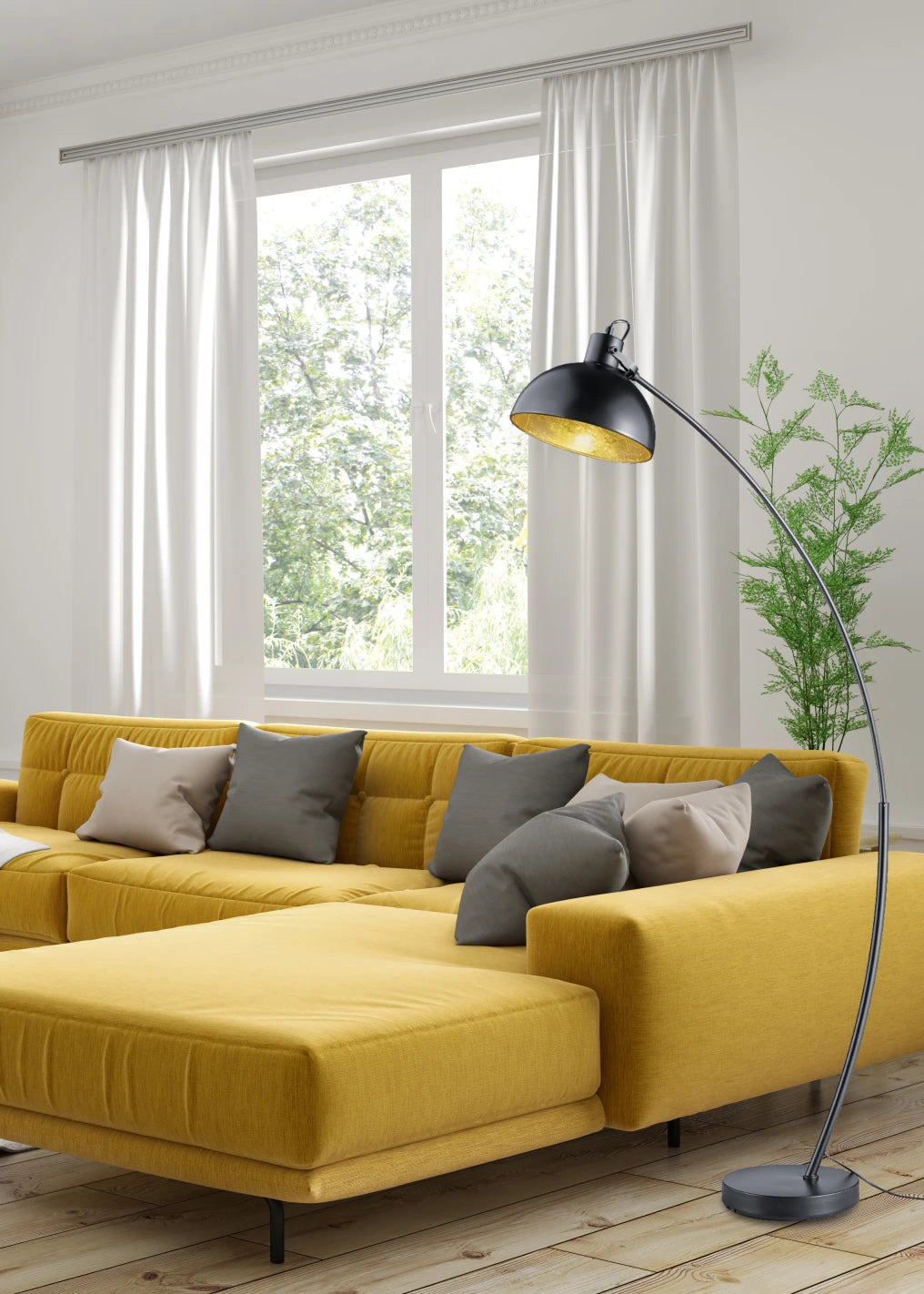 Recife Task/Reading Floor Lamp - Black