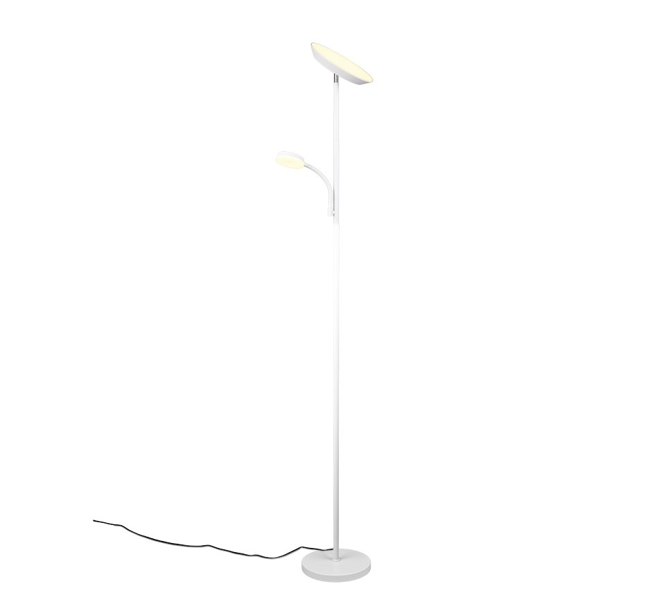 Specter Task/Reading LED Floor Lamp - White/Black