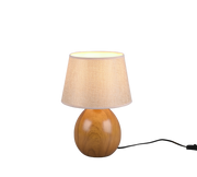 Luxor Wooden Table Lamp - Natural Finish