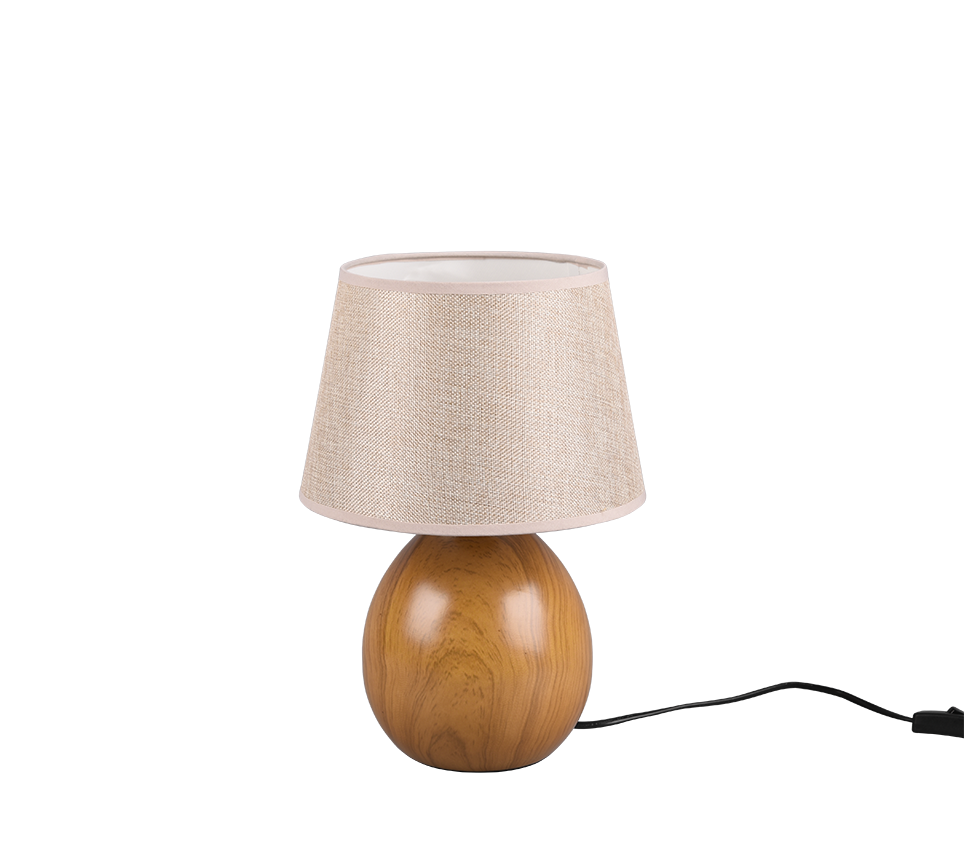 Luxor Wooden Table Lamp - Natural Finish