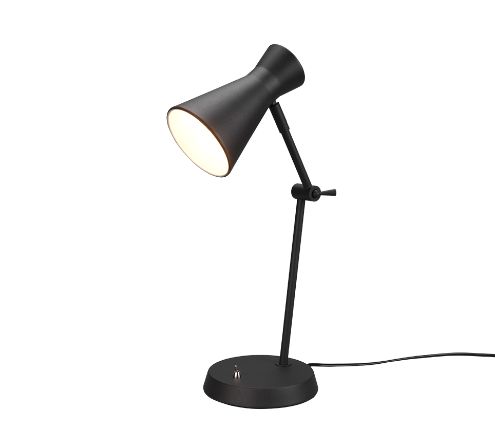 Enzo Task/Reading Table Lamp - White/Black