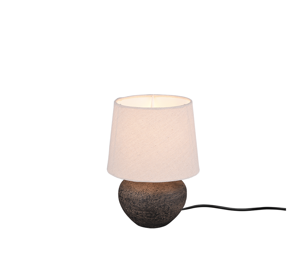 Lou Table Lamp - Brown Ceramic