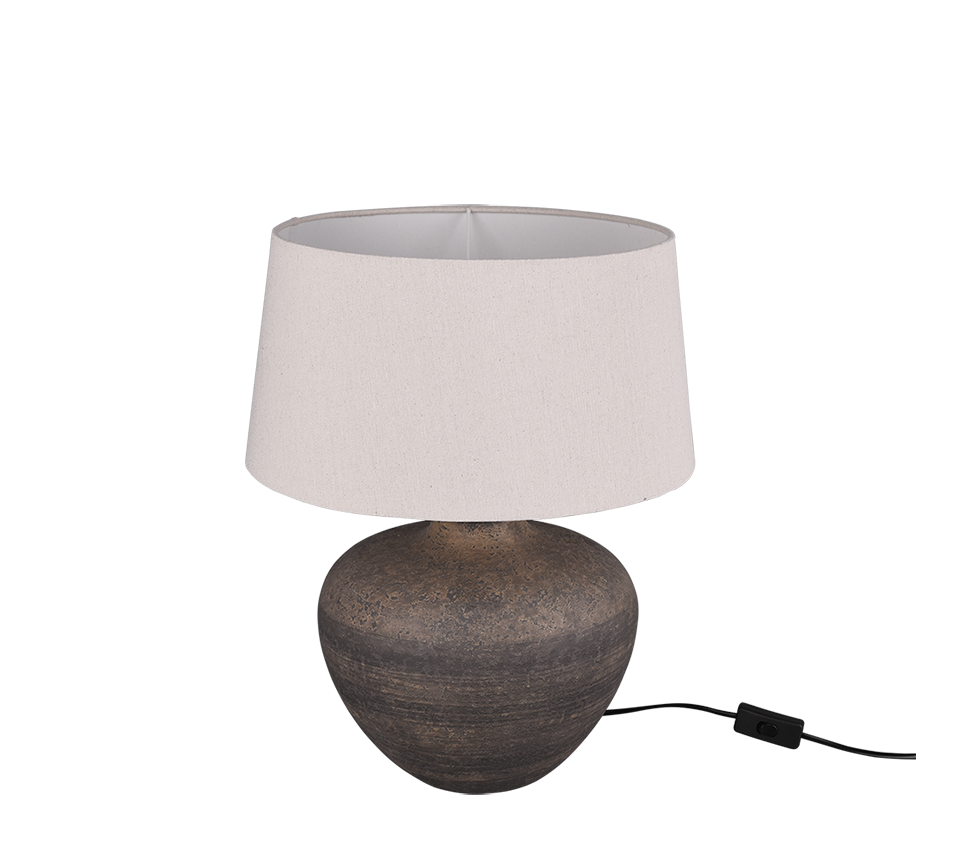 Lou Table Lamp - Brown Ceramic