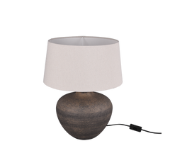 Lou Table Lamp - Brown Ceramic