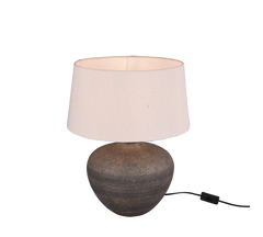 Lou Table Lamp - Brown Ceramic