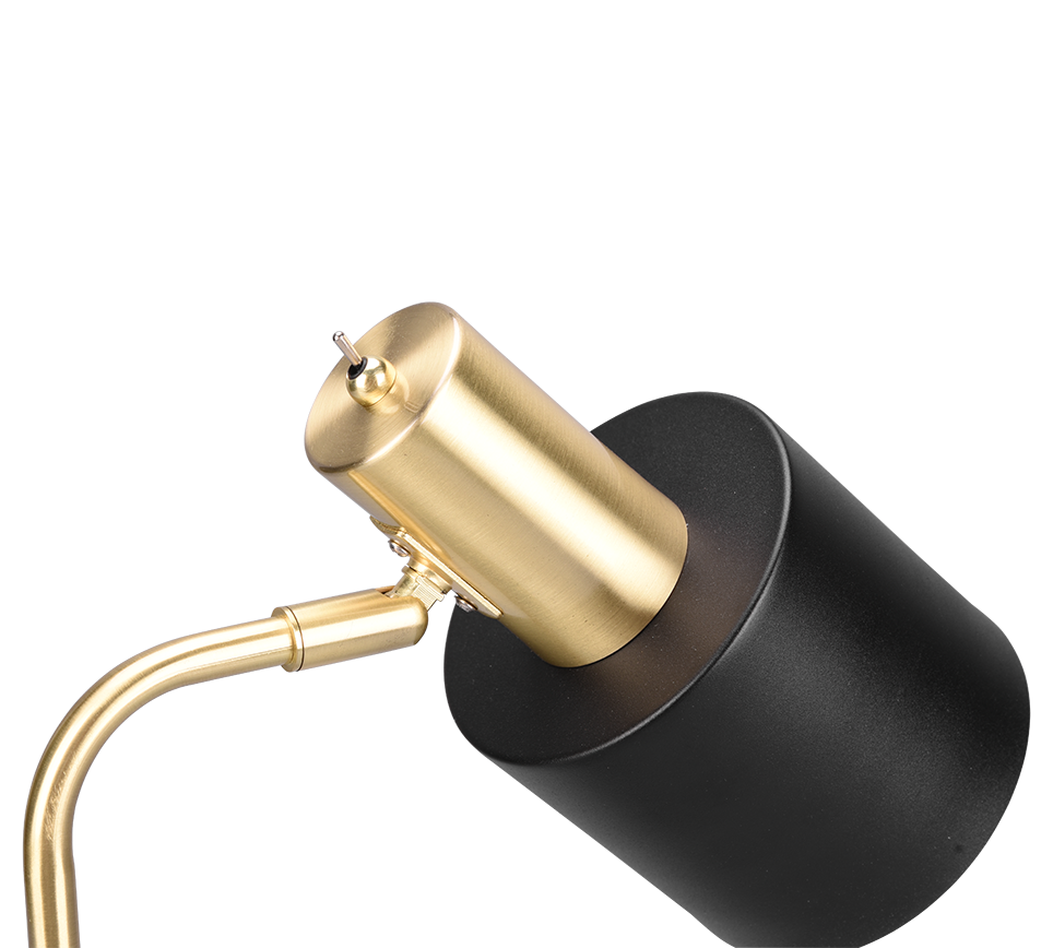 Adam Task/Reading Lamp - Black & Gold