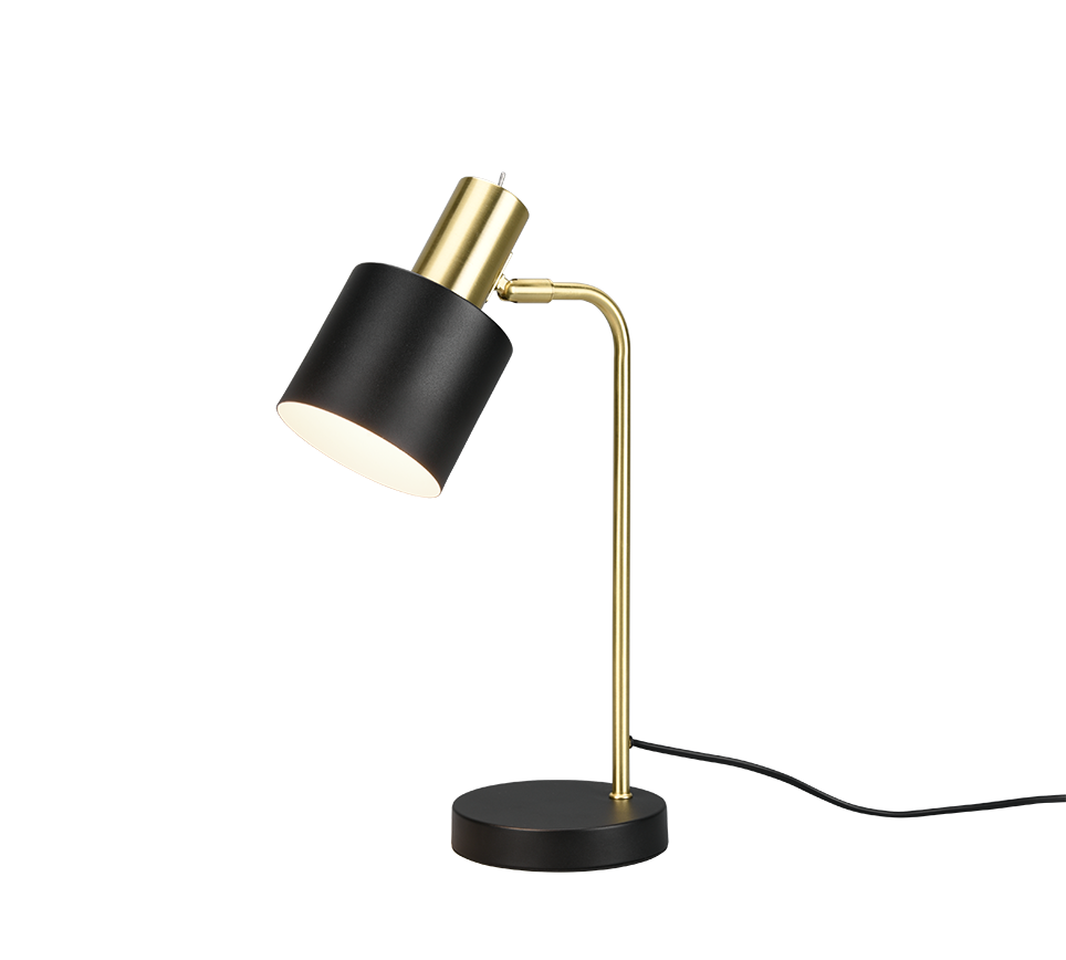 Adam Task/Reading Lamp - Black & Gold