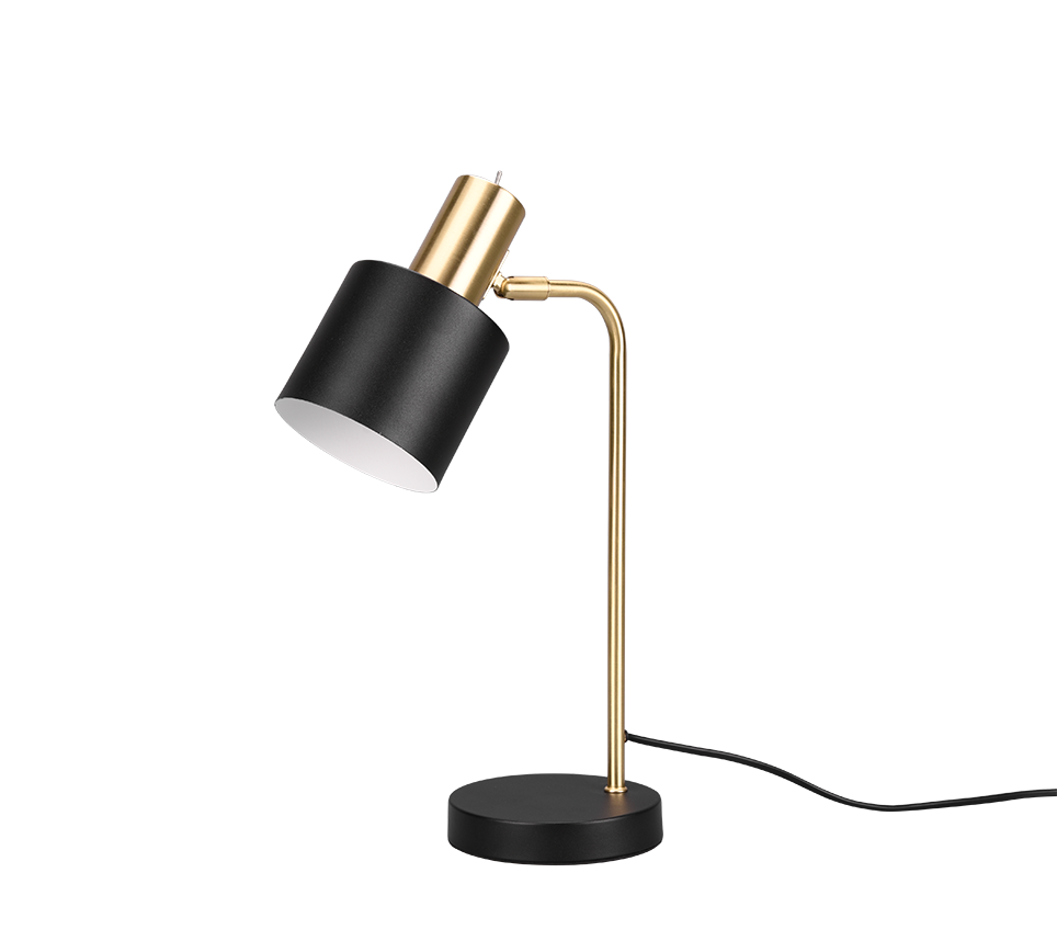 Adam Task/Reading Lamp - Black & Gold