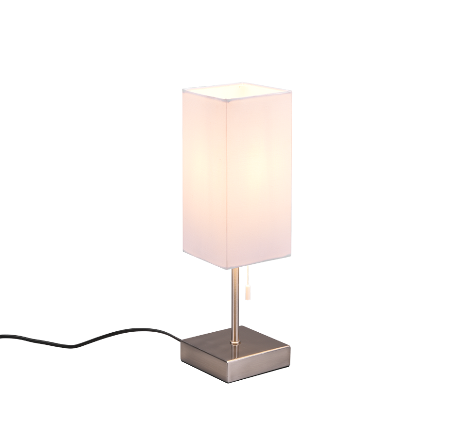 Ole Phone Charger Table Lamp - Nickel/Black