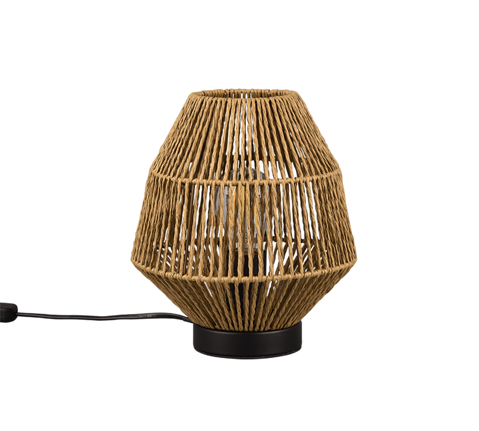 Miki Rattan Style Table Lamp - Paper