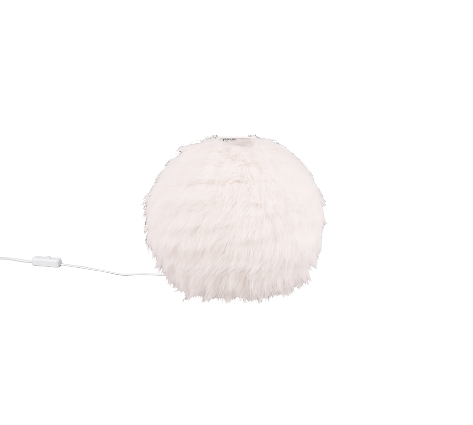 Furry Table Lamp - Synthetic Plush