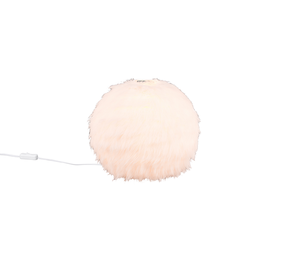 Furry Table Lamp - Synthetic Plush