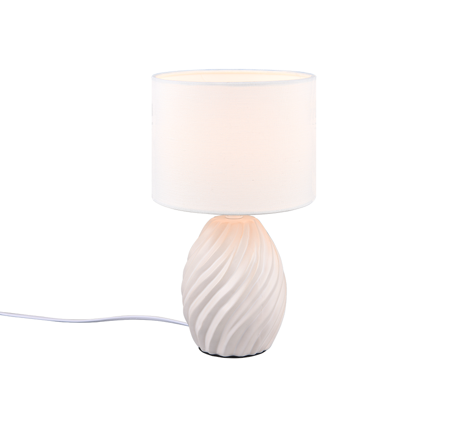 Melva Table Lamp - Black/White