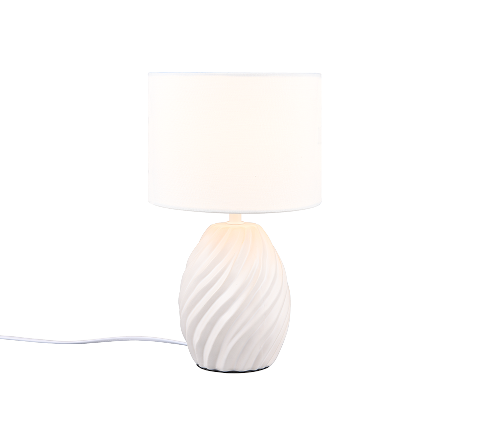 Melva Table Lamp - Black/White