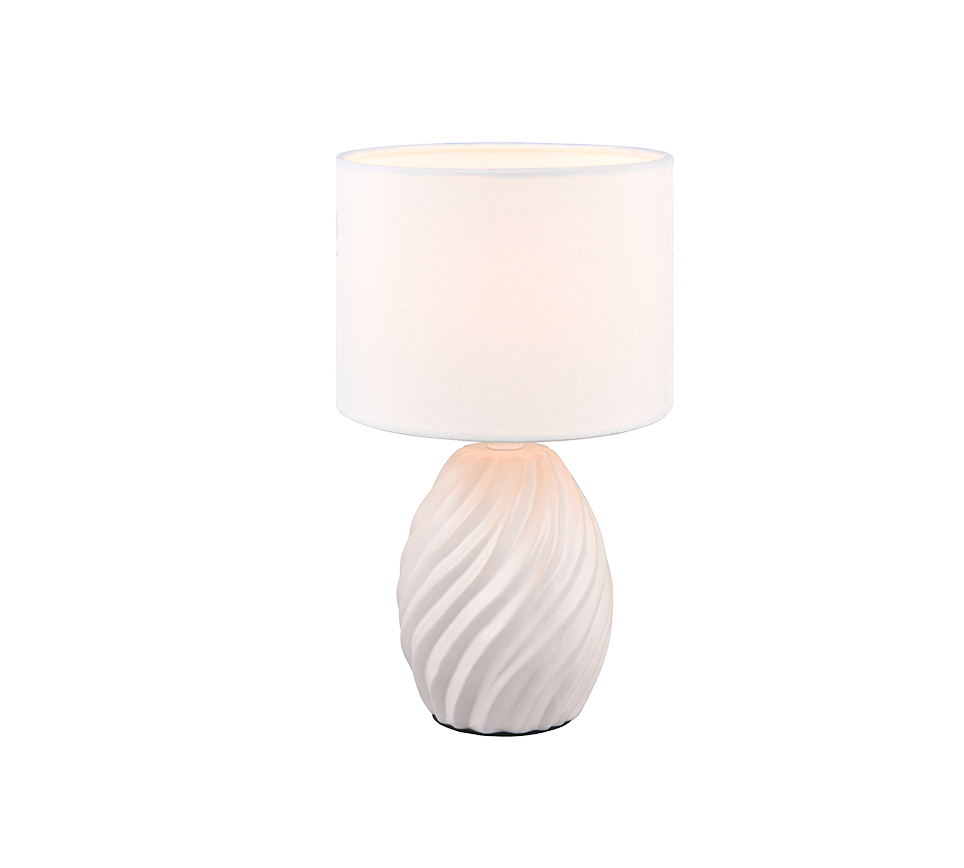 Melva Table Lamp - Black/White