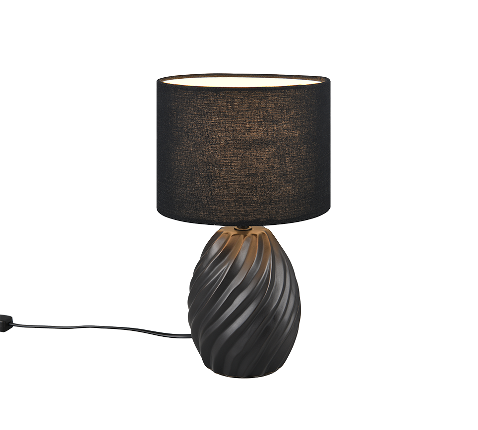 Melva Table Lamp - Black/White