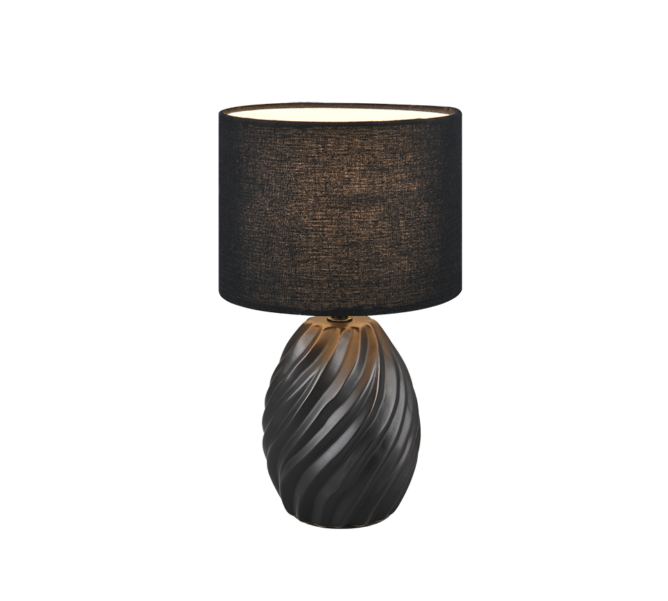 Melva Table Lamp - Black/White