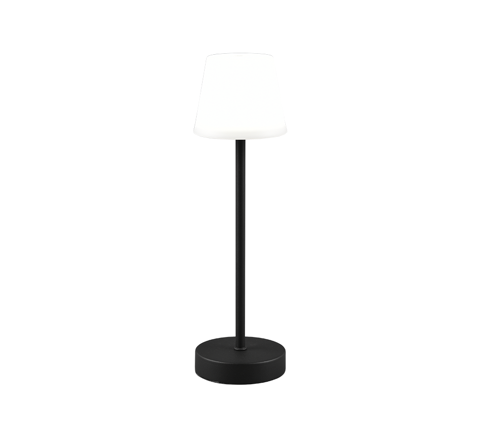 Martinez LED Outdoor Rechargeable Lamp - White/Black