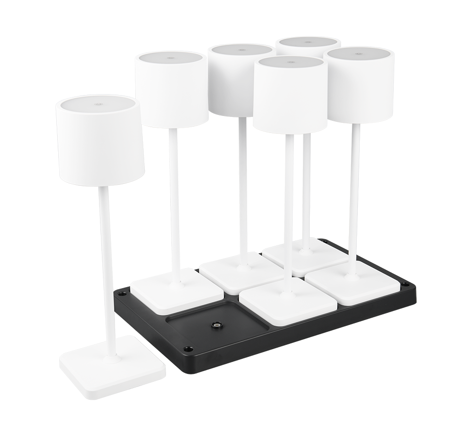 Fernandez Outdoor 6 Light Set With Charging Dock - Various Colours