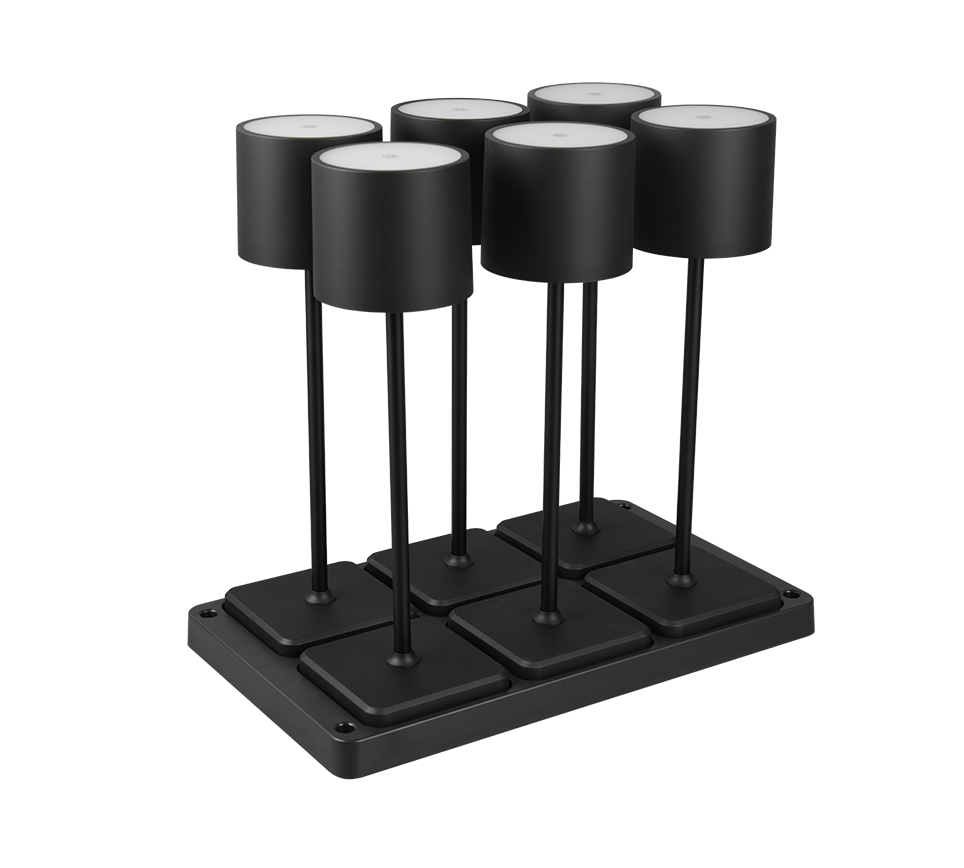 Fernandez Outdoor 6 Light Set With Charging Dock - Various Colours