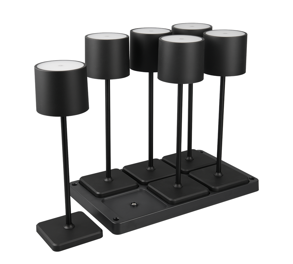 Fernandez Outdoor 6 Light Set With Charging Dock - Various Colours