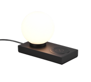 Chloe Phone Charger Table Lamp - Black