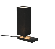 Haley Phone Charger Table Lamp - Black