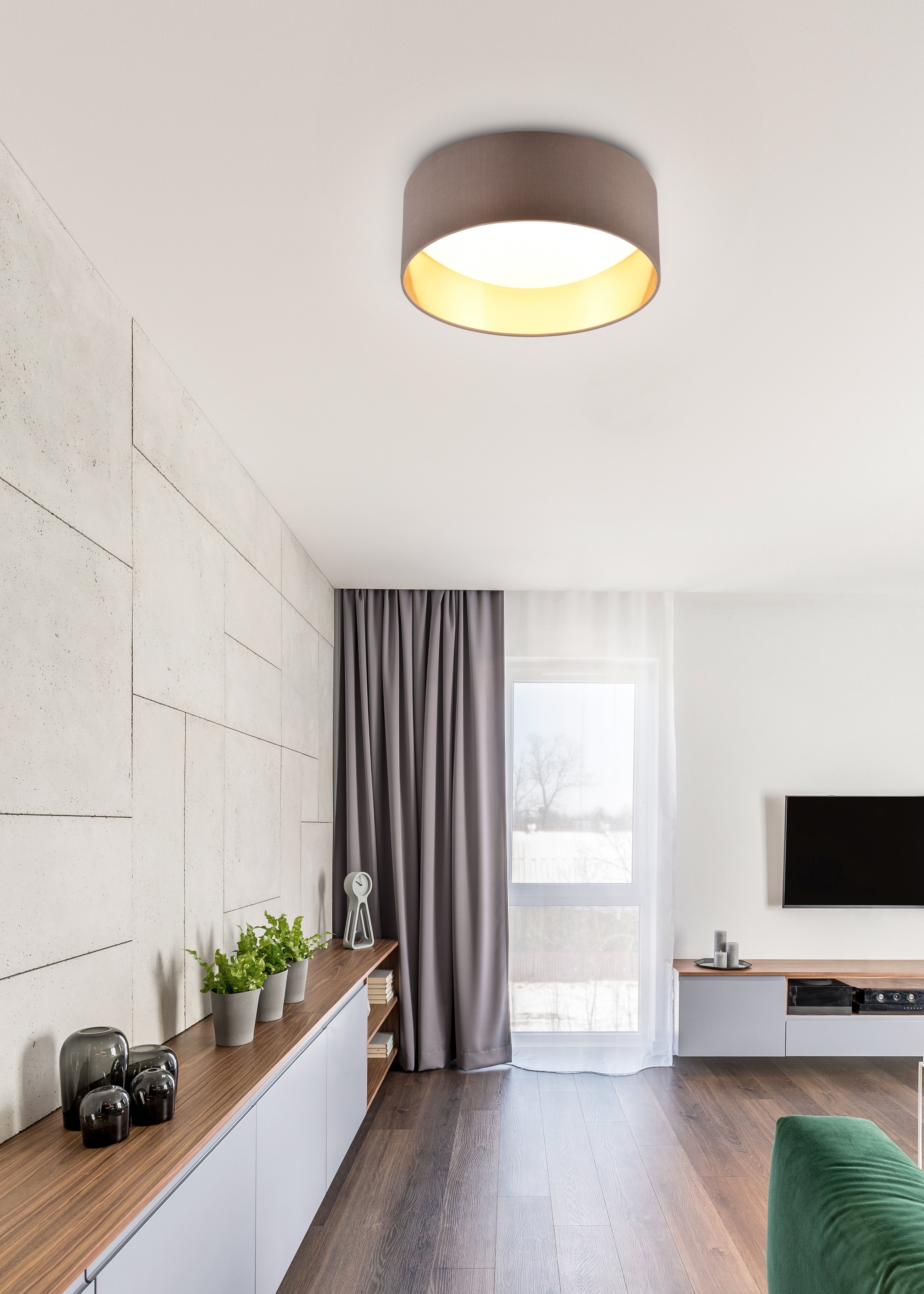 Locarno LED Flush Ceiling Light - Various Colours