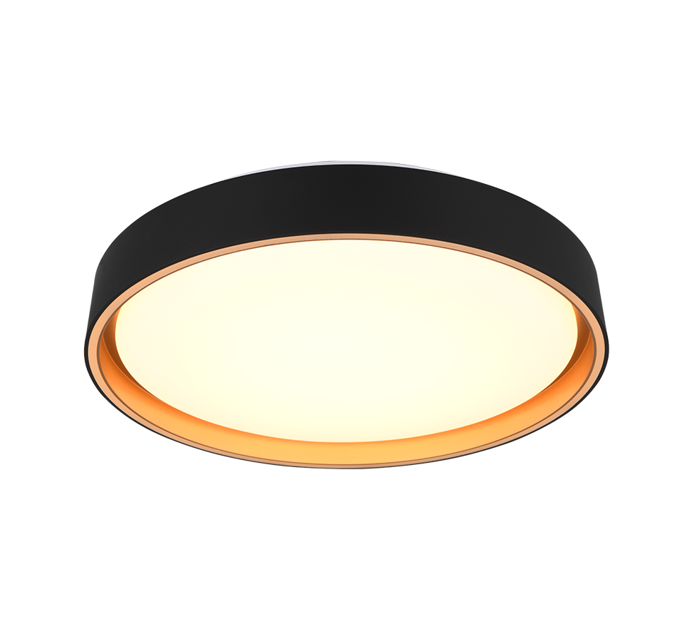 Felis Ceiling Light Black- Gold Finish 5 years LED Warranty