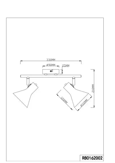 Nina 2/3/4Lt Bar Spotlight - Black