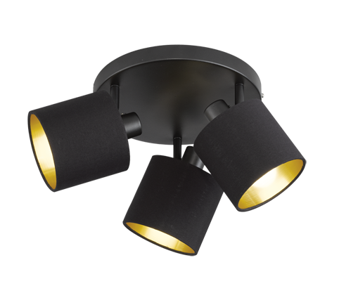 Tommy 3Lt Round Plate Spotlight - Various Finishes
