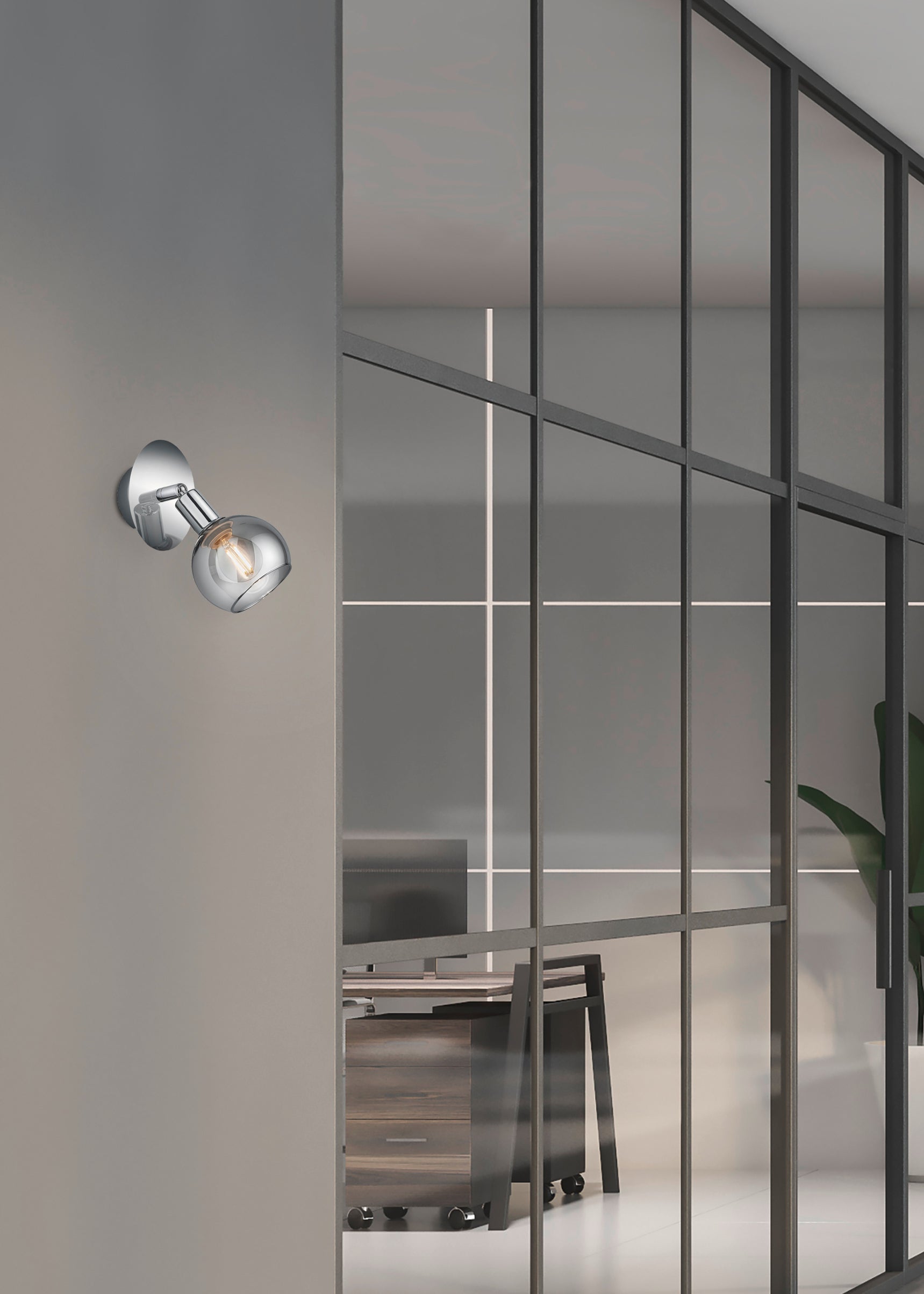 Brest Wall/Ceiling Spotlight - Chrome