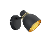 Punch Wall/Ceiling Spotlight - Black