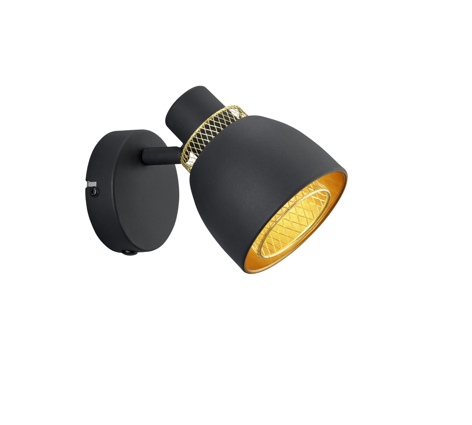 Punch Wall/Ceiling Spotlight - Black