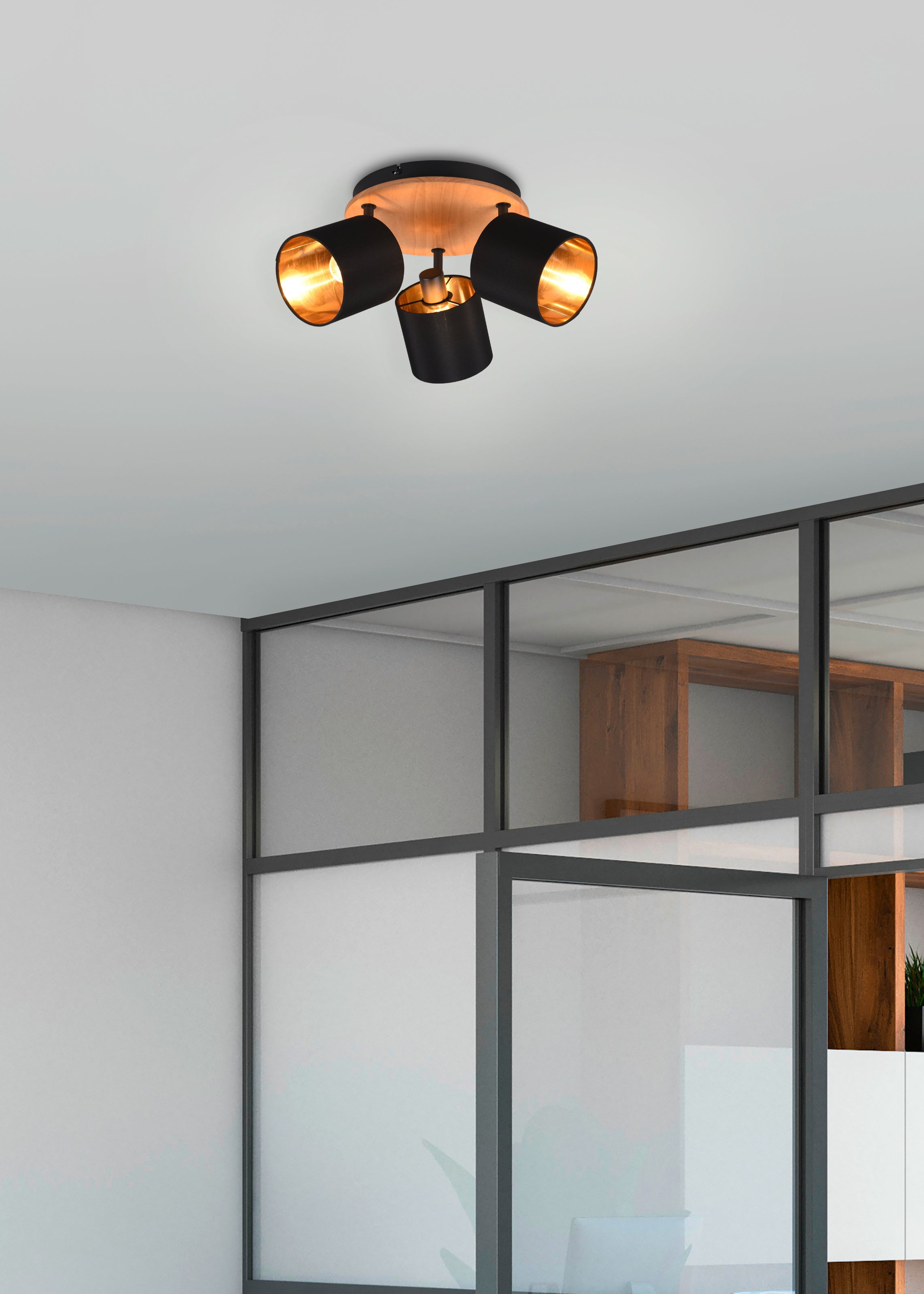 Tommy 3Lt Round Plate Spotlight - Various Finishes