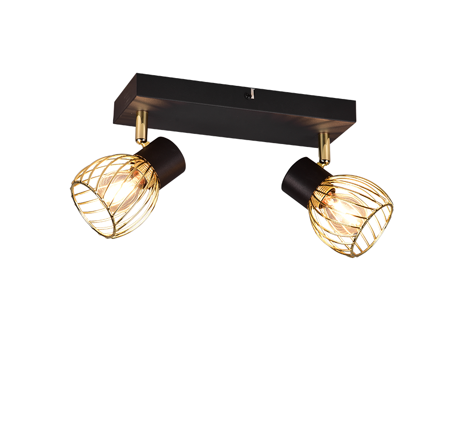 Ardon 2/3Lt Bar Spotlight - Black & Gold