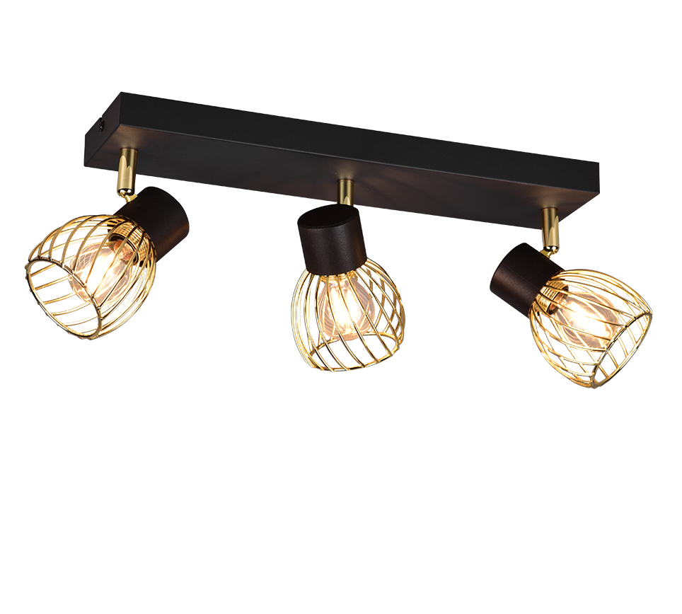 Ardon 2/3Lt Bar Spotlight - Black & Gold