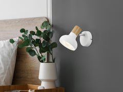 Latika Wall/Ceiling Spotlight - White/Black