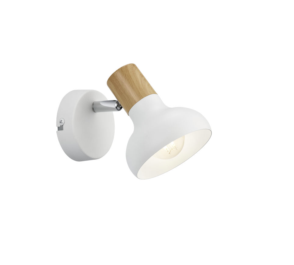 Latika Wall/Ceiling Spotlight - White/Black