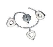 Tours 3Lt Round Plate Spotlight - Chrome