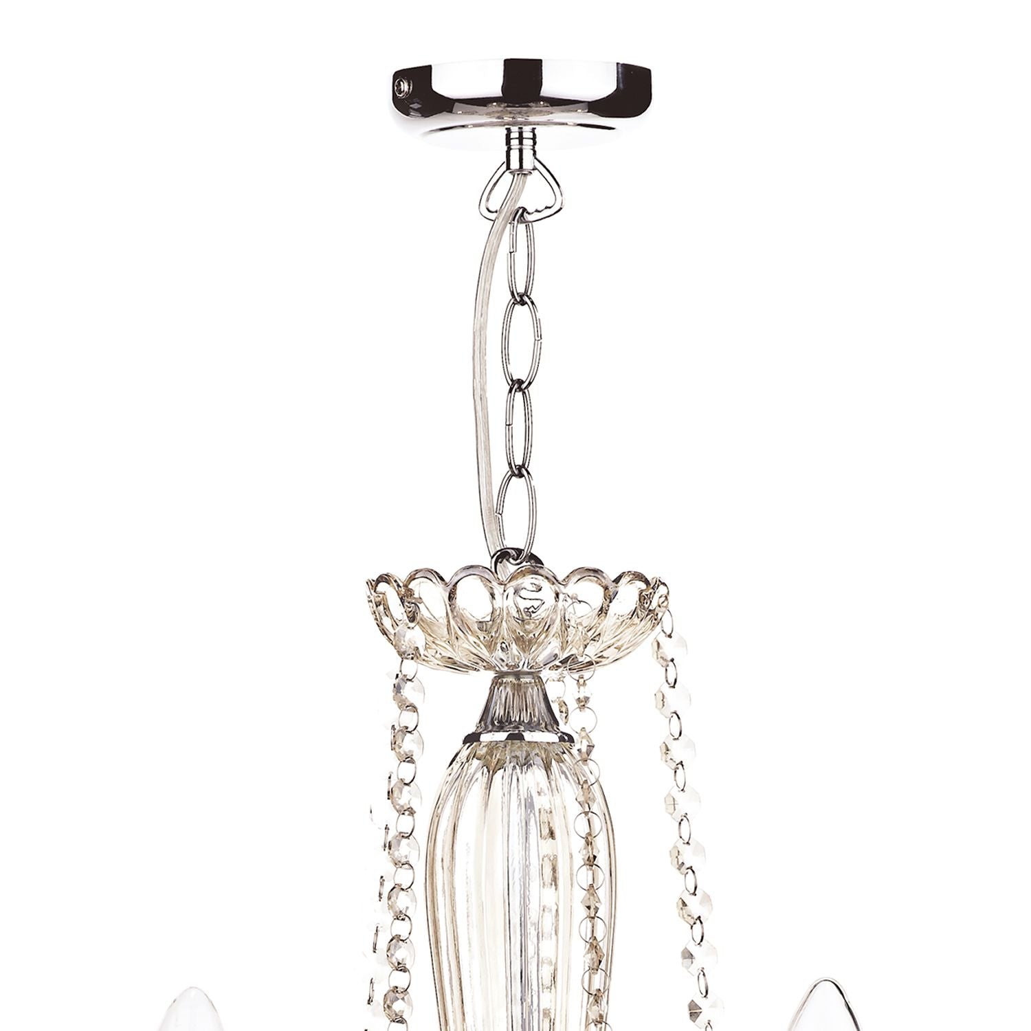 Raphael 5/8Lt Chandelier Champagne Crystal