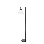 Ray Floor Lamp Antique Brass and Glass