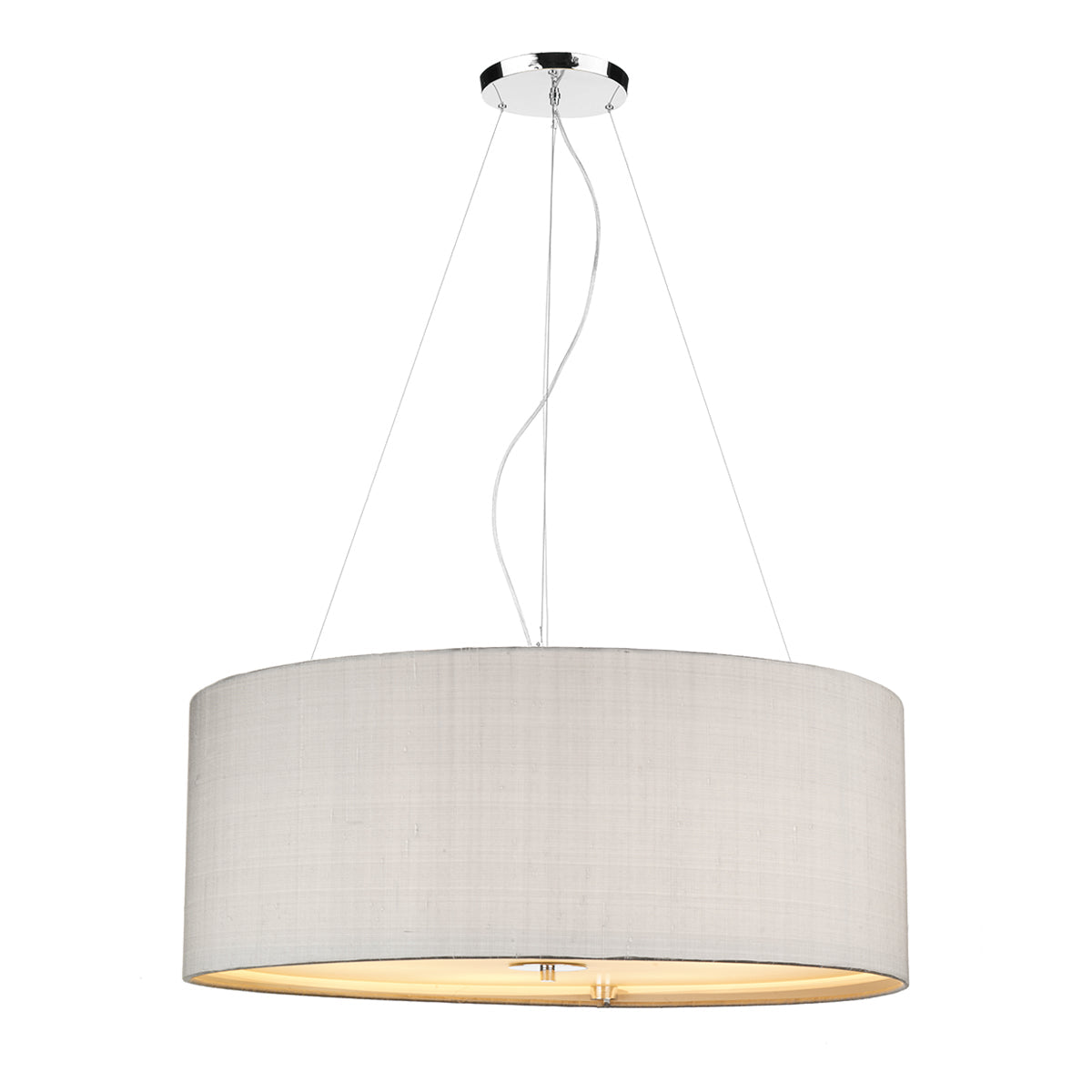 Renoir 3/6Lt Pendant Polished Chrome With Bespoke E27