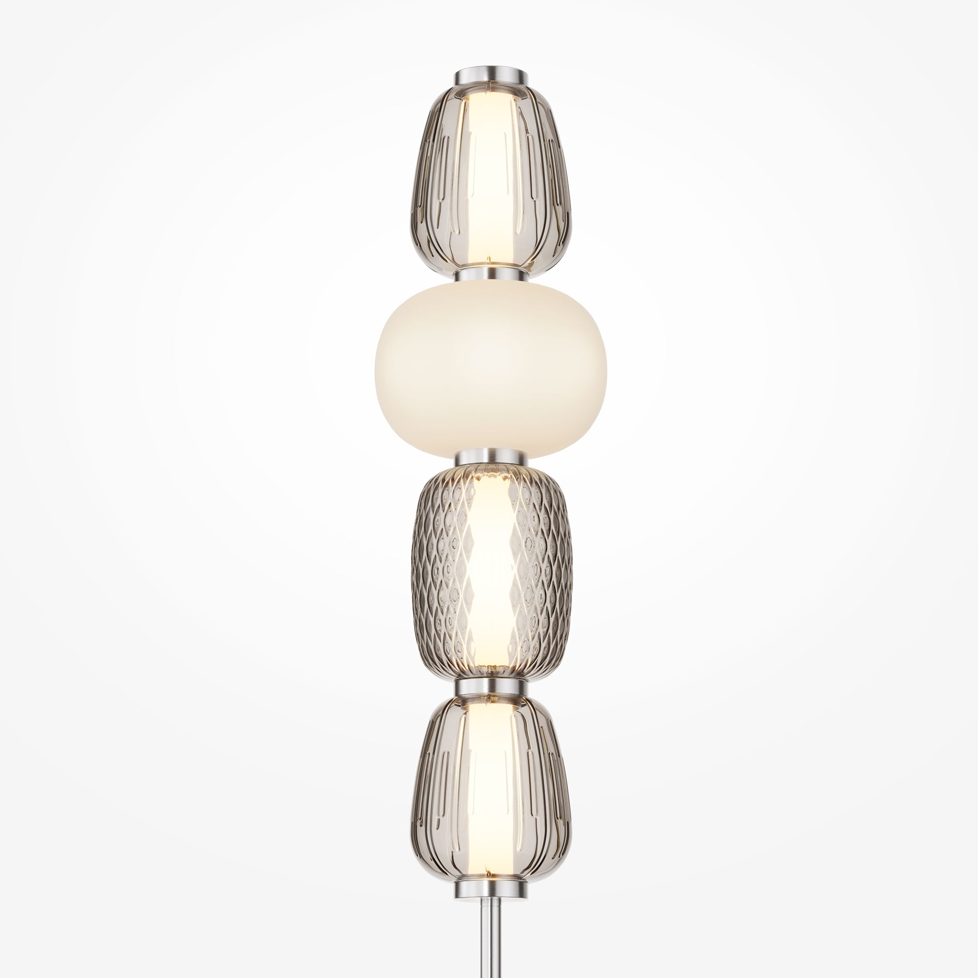 Pattern Floor lamp Integrated LED - Chrome