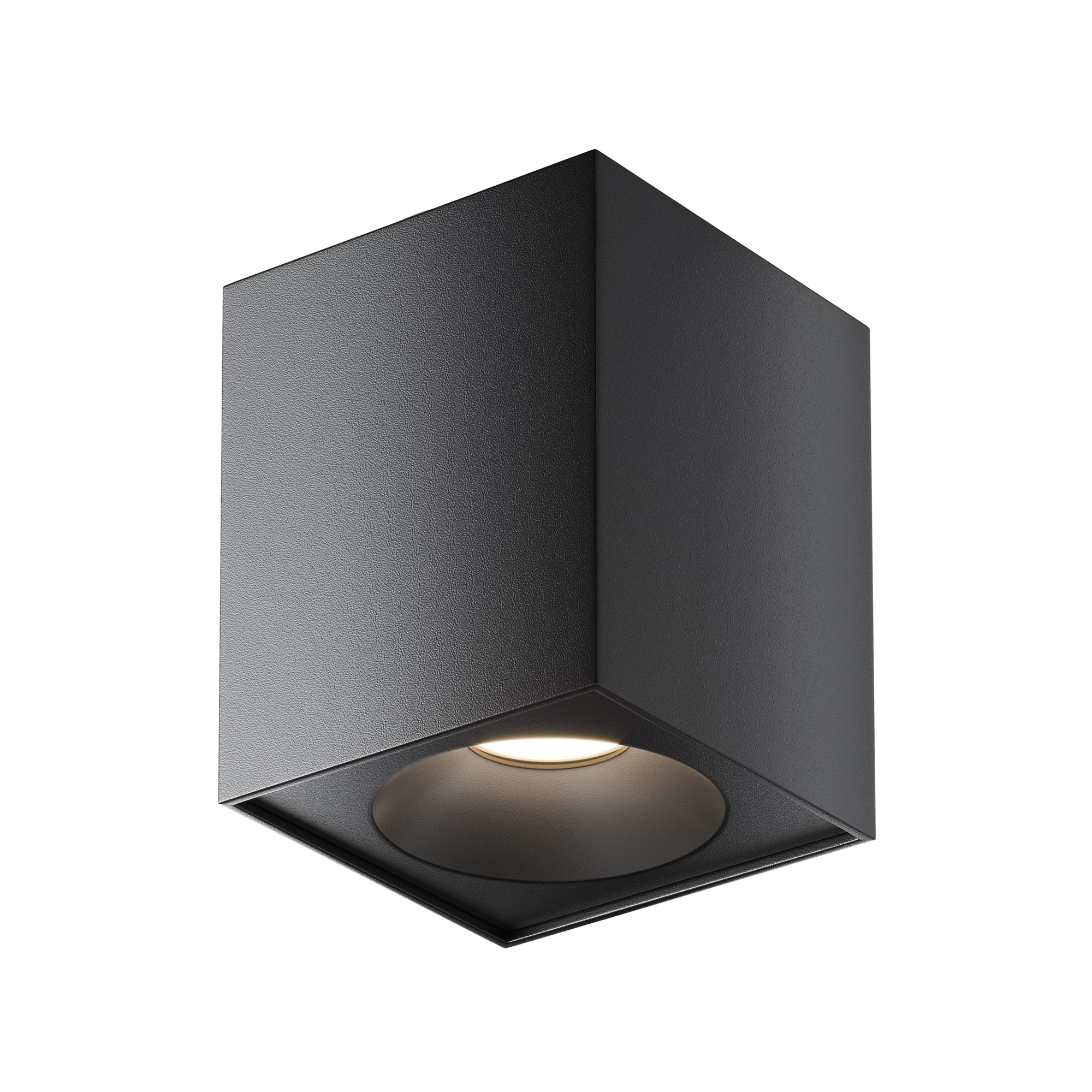 Zoom Square Flush Spotlight IP65 - Black/White