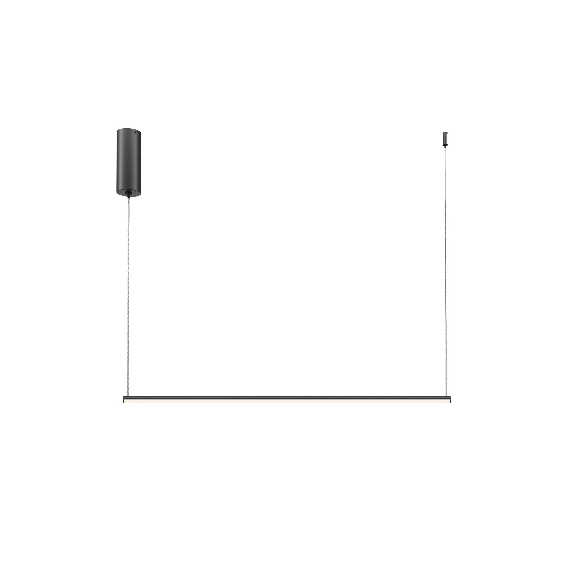 Halo LED Linear Pendant - Brass/Black