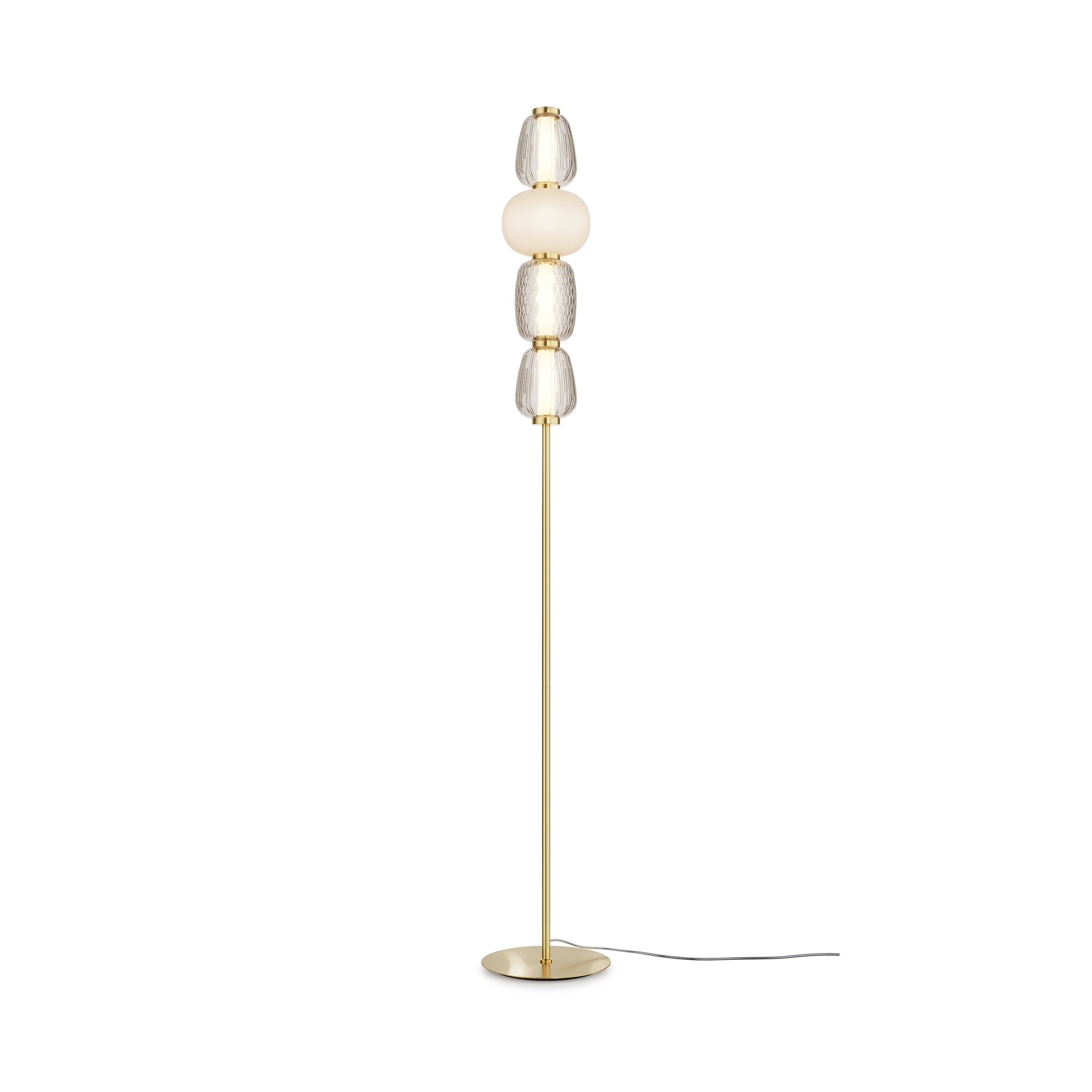 Pattern Floor lamp Integrated LED - Chrome