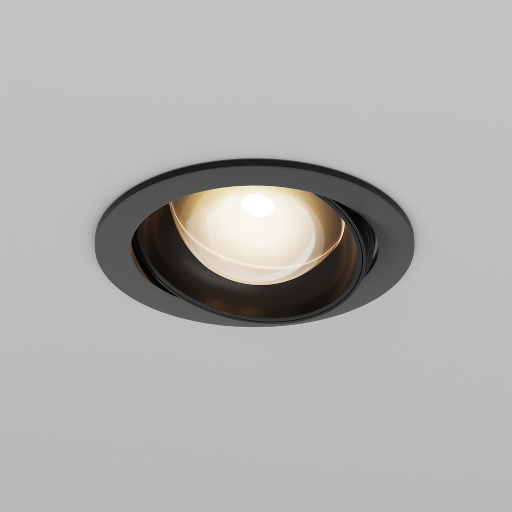 Lens Directional Downlight- Black/ White Finishes